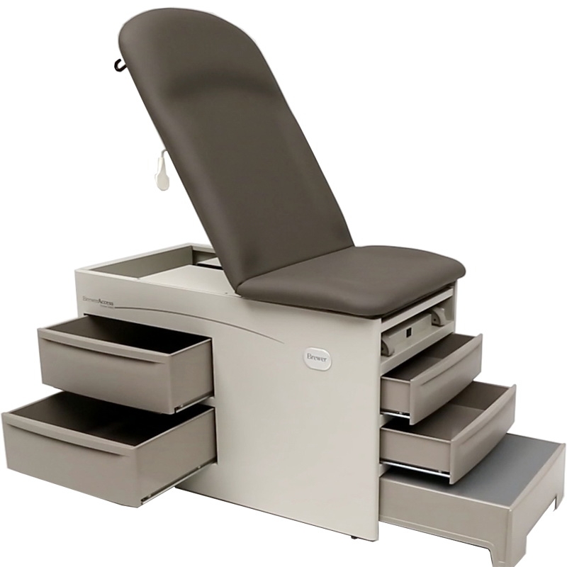 Table Exam Table Access™ Pneumatic Back Gunmetal by Brewer Company  ID 5000-22